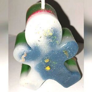 Hand crafted limited edition Gingerbread man candle